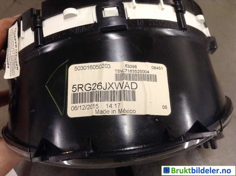 Instrumentpanel til Fiat 500 2008-2020  (FIAT|5RG26JXWAD|)