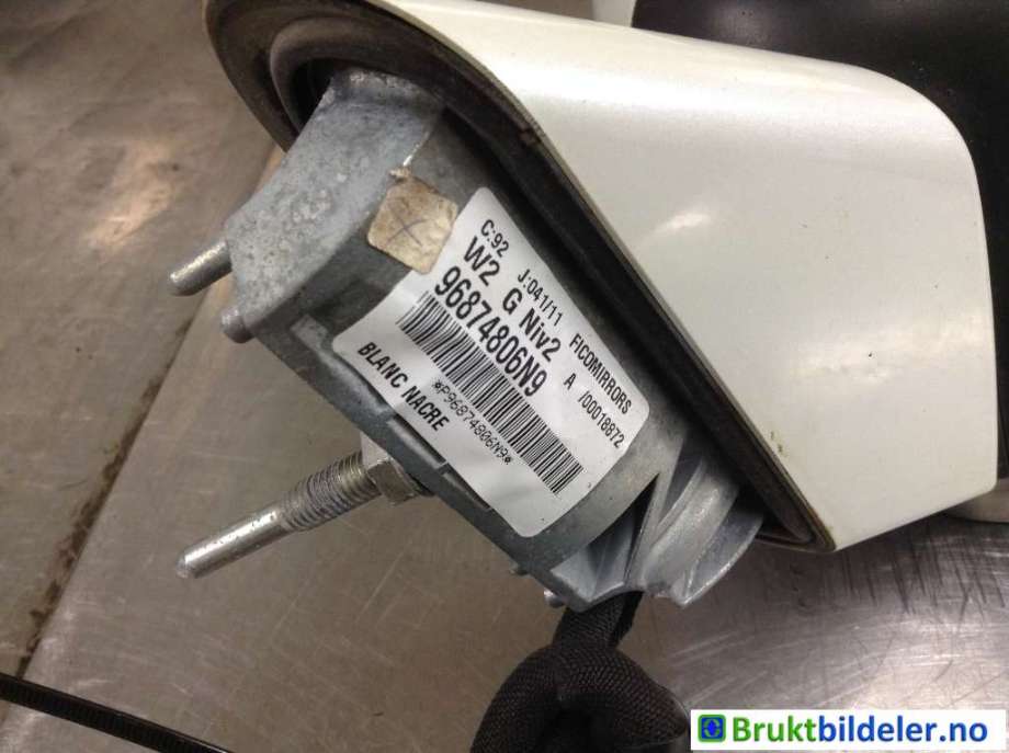 Speil venstre til Peugeot 508 2011-2014 (Type I, Fase 1)  (PEUGEOT|96 874 806 N9||8154 SH)