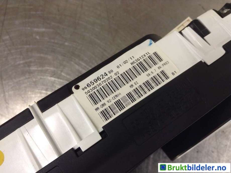 Instrumentpanel til Peugeot 508 2011-2014 (Type I, Fase 1)  (PEUGEOT|9665962480||9675324680)