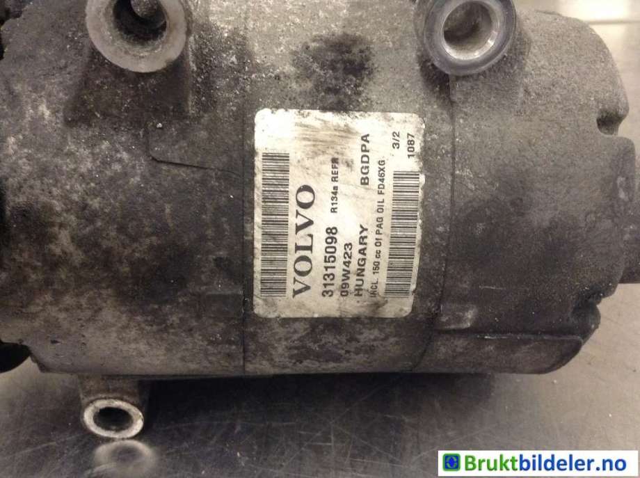 Aircondition kompressor til Volvo V70 2007-2013 (Type III, Fase 1)  (VOLVO|31315098|)