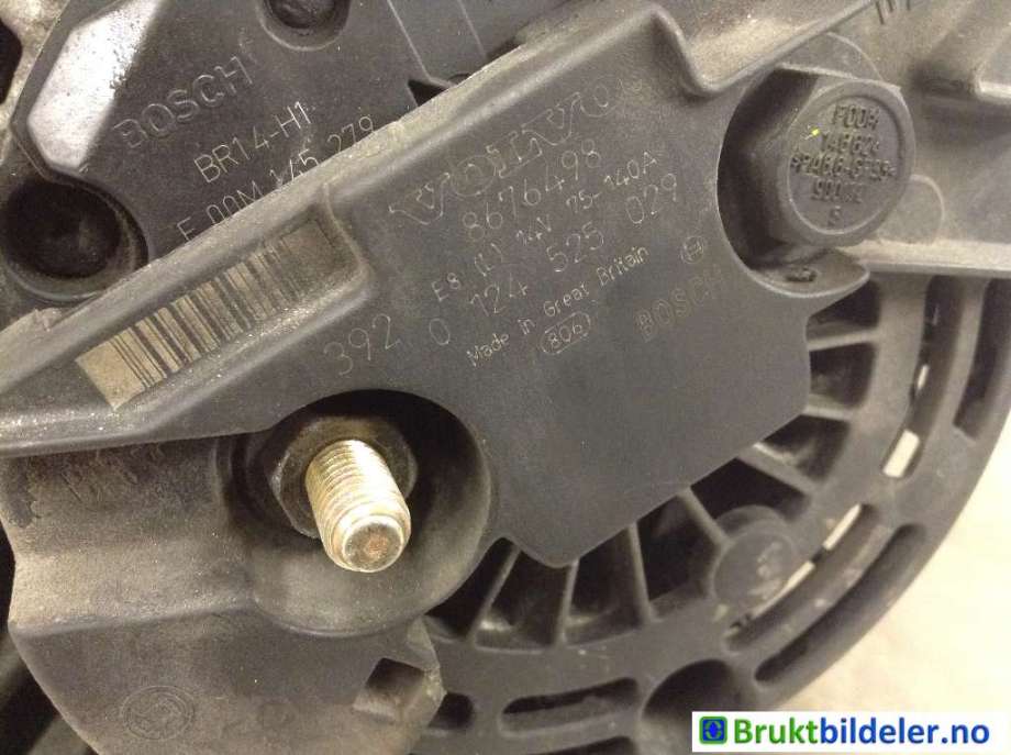 Dynamo til Volvo XC90 2002-2006 (Type I, Fase 1)  (VOLVO|8676489|0 124 525 029|)