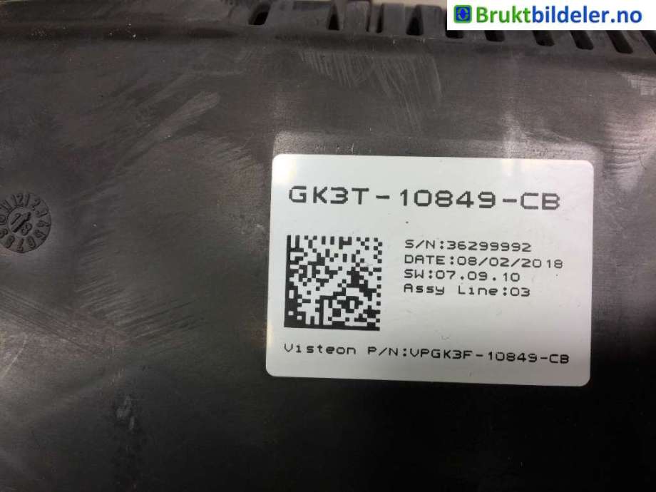 Instrumentpanel til Ford Transit 2014-->>  (FORD|GK3T-10849-CB|)