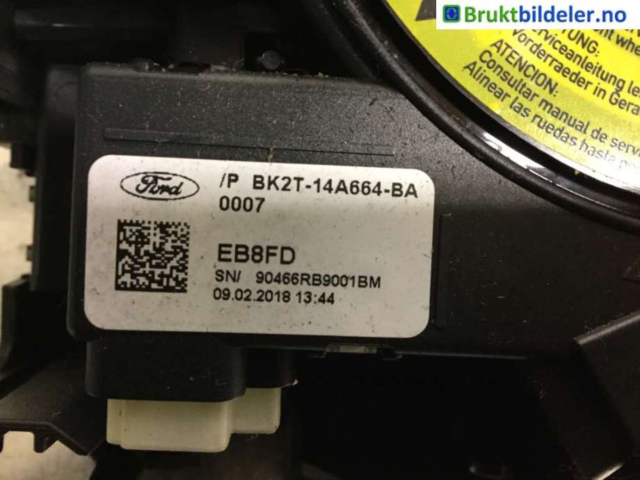 Airbag slepering til Ford Transit 2014-->>  (FORD|BK2T-14A664-BA|)