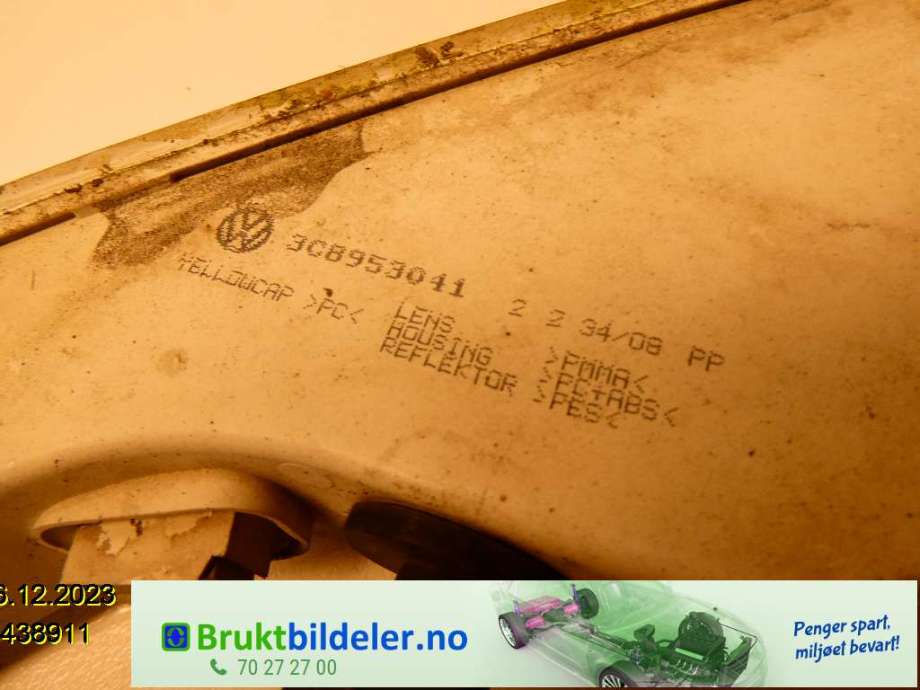 Blinklykt venstre til VW CC 2008-2012 (PASSAT CC) (PASSAT CC) (VOLKSWAGEN|3C8 953 041|)
