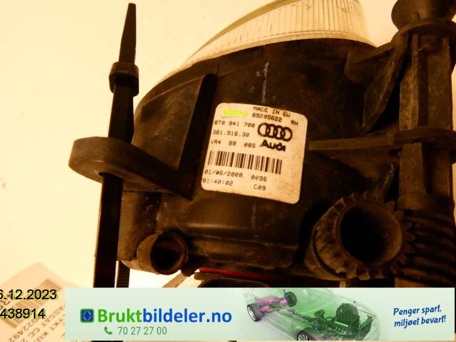 Tåkelykt venstre foran til VW CC 2008-2012 (PASSAT CC) (PASSAT CC) (VOLKSWAGEN|8T0 941 700|89205622|)