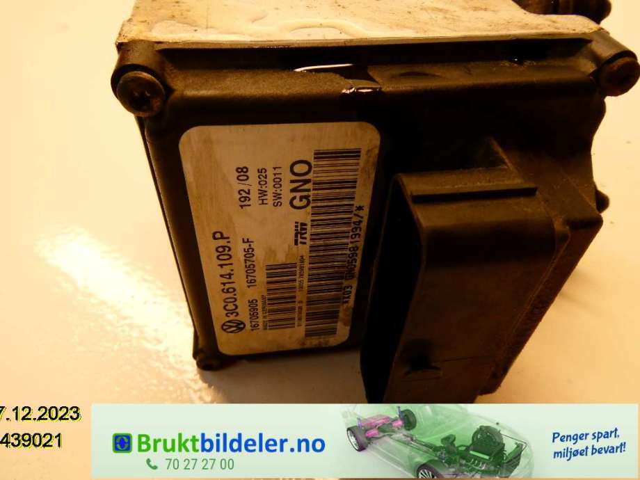 ABS sentral til VW CC, 2008-2012 (PASSAT CC) (PASSAT CC) (VOLKSWAGEN|3C0 614 109 P)