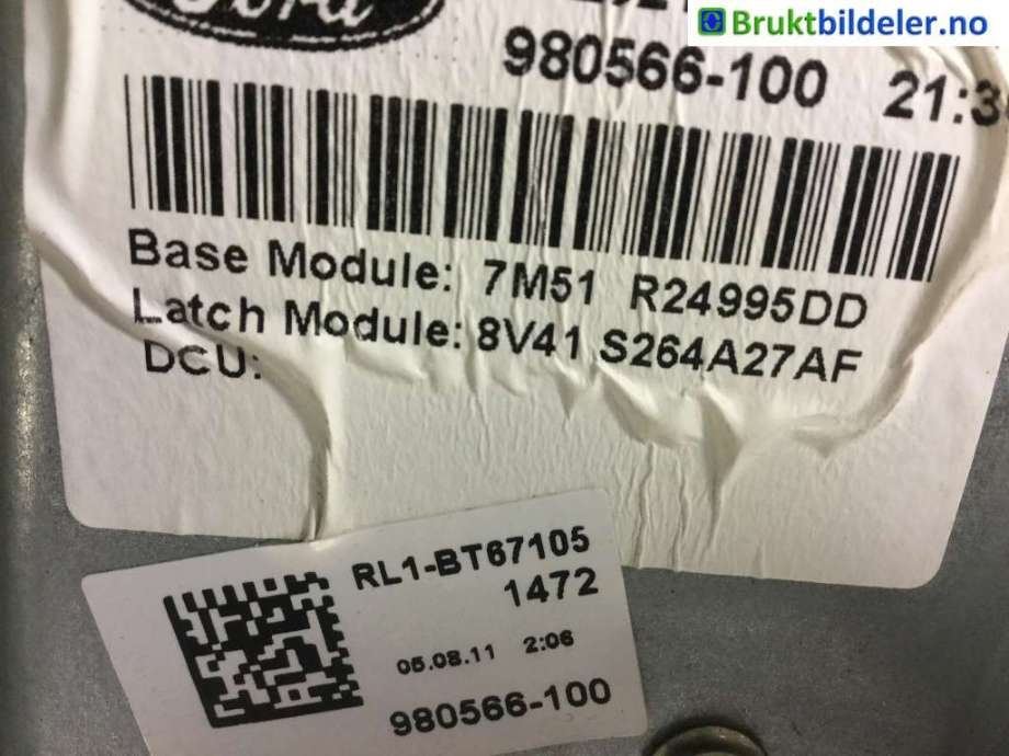 Ruteheis til Ford Kuga, 2008-2012 (Type I)  (FORD|7M51-R24995-DD)