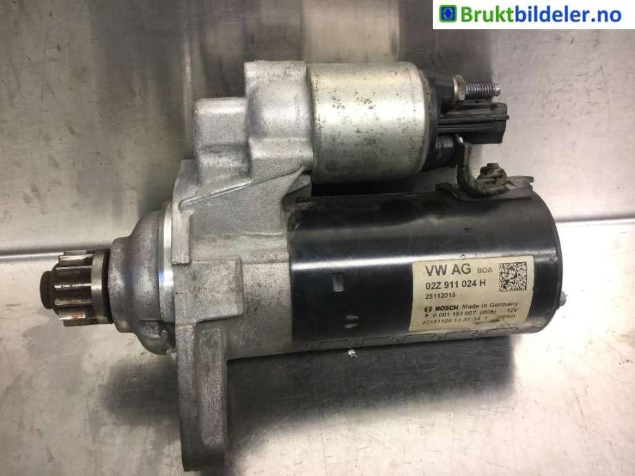 Starter diesel til VW Caddy, 2015-2020 (Type III, Fase 3)  (VOLKSWAGEN|02M 911 024 C)