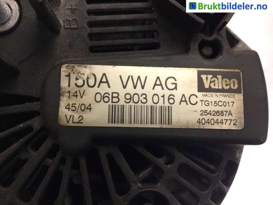 Dynamo til Audi A4 2004-2008 (Type III) (B7) (B7) (AUDI|06B 903 016 AC|)