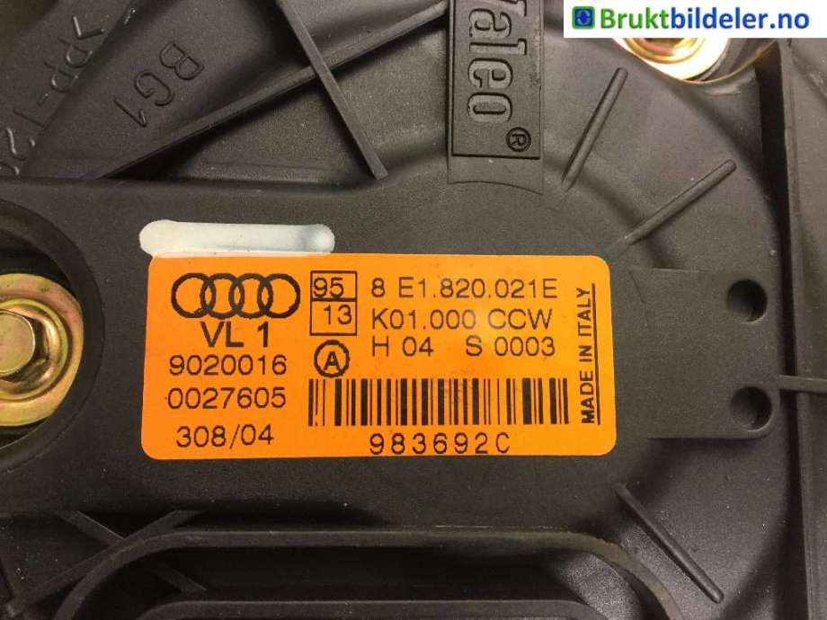 Varmeapparat motor til Audi A4 2004-2008 (Type III) (B7) (B7) (AUDI|8E1 820 021 E|9020016|)