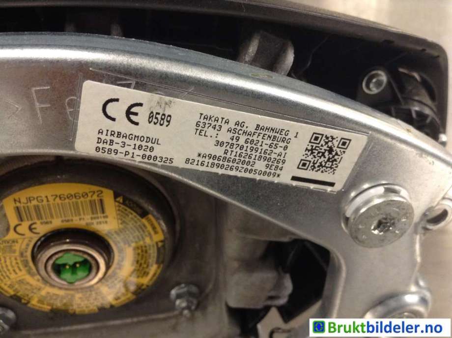 Airbag rattpute til Mercedes Sprinter 2013-2018 (Fase 2) (906) (906) (MERCEDES|A 906 860 20 02|)