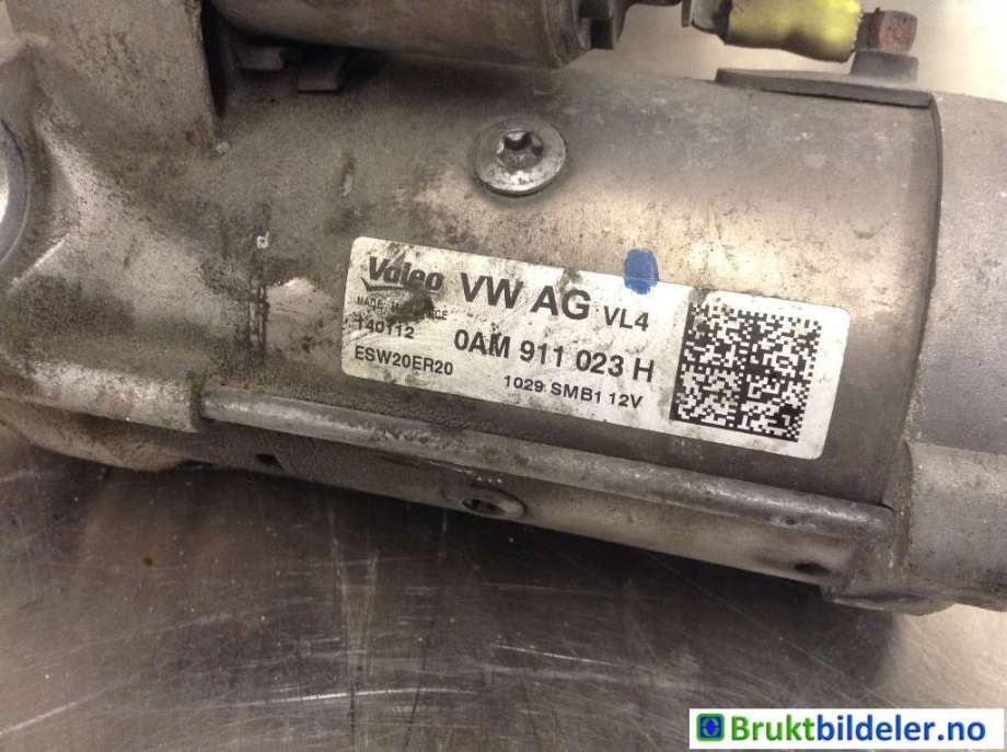 Starter diesel til Audi A3 2009-2012 (Type II, Fase 2)  (AUDI|0AM 911 023 H|ESW20ER20|)