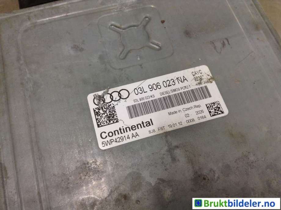 Styreenhet motor til Audi A3 2009-2012 (Type II, Fase 2) (AUDI|03L 906 023 NA|5WP42914 AA|)