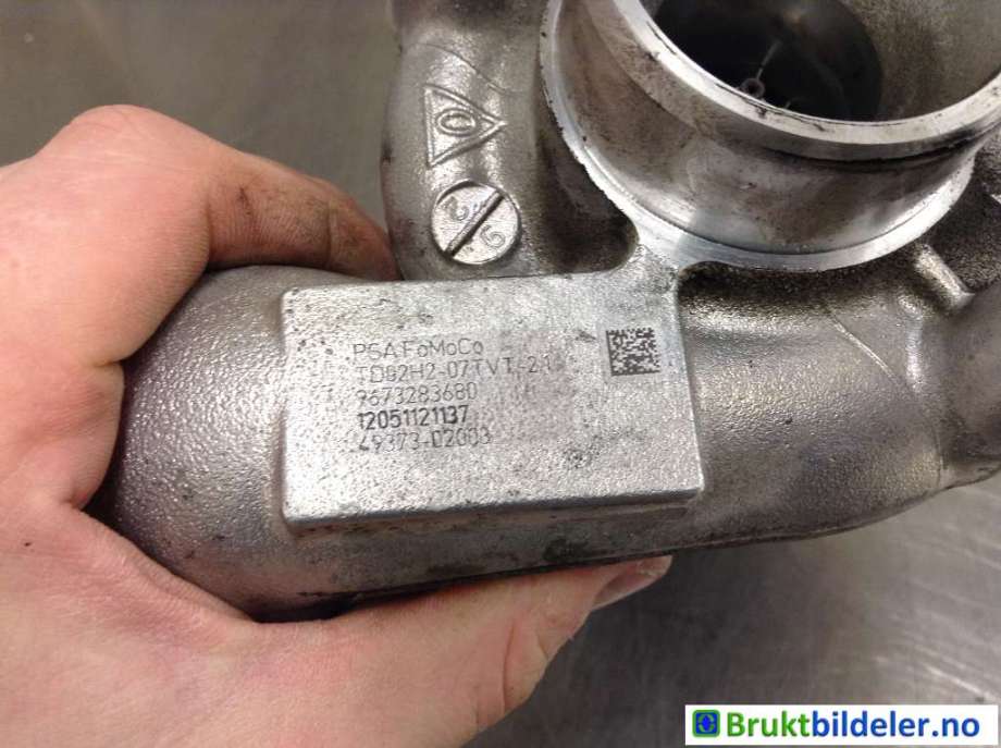 Turbo til Ford Fiesta 2008-2012 (Type VI, Fase 1)  (FORD|9673283680|TD02H2-07TVT-21|49373-02003)