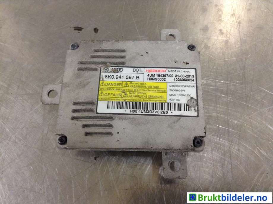 Styreenhet xenon/ballast til Audi Q5 2012-2017 (Type I, Fase 2)  (AUDI|8K0 941 597 B|)