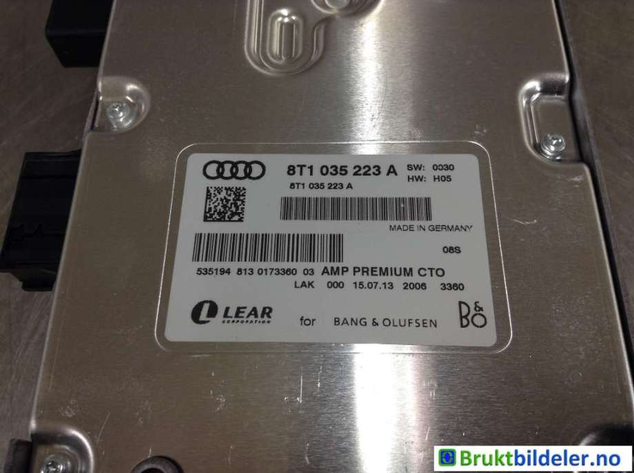 Bilstereo forsterker til Audi Q5 2012-2017 (Type I, Fase 2)  (AUDI|8T1 035 223 A|)