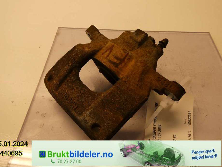 Bremsecaliper venstre foran til Peugeot 107, 2006-2014  (PEUGEOT|4401 G8)