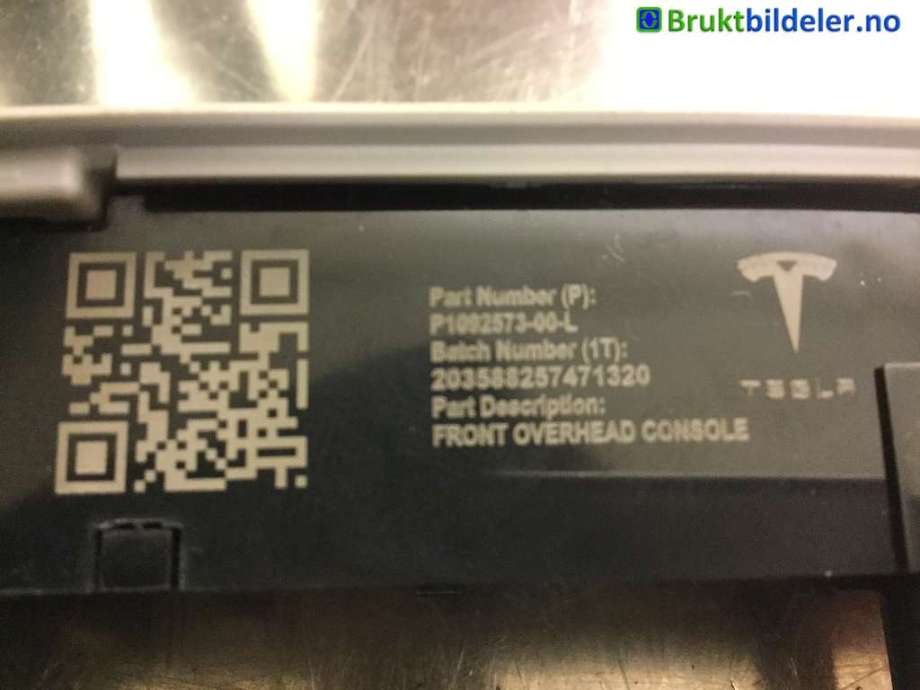 Taklyspanel til Tesla Model 3 2018-2023 (Fase 1)  (TESLA|1092573-00-L|)
