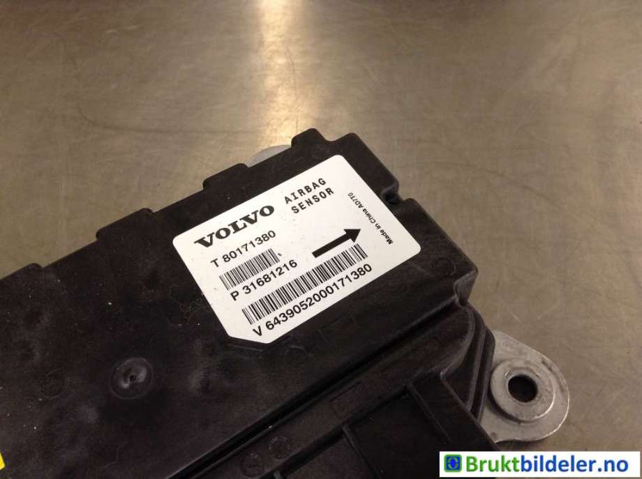 Airbag elektronikk til Volvo XC60 2017-->> (Type II) (VOLVO|31681216|T80171380|)