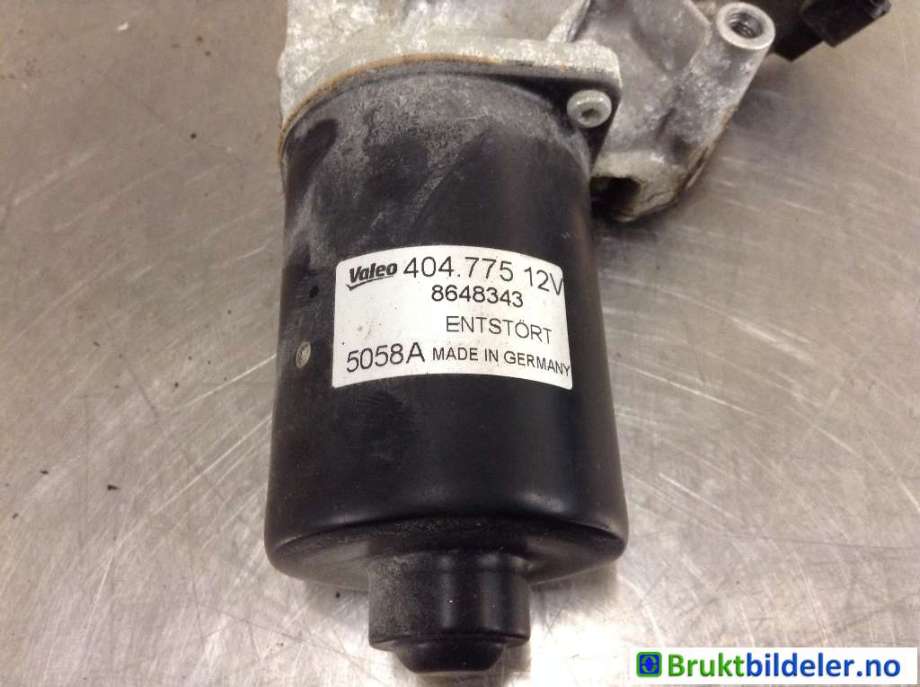 Viskermotor frontrute til Volvo S60 2005-2010 (Type I, Fase 2)  (VOLVO|8648343|404 775|)