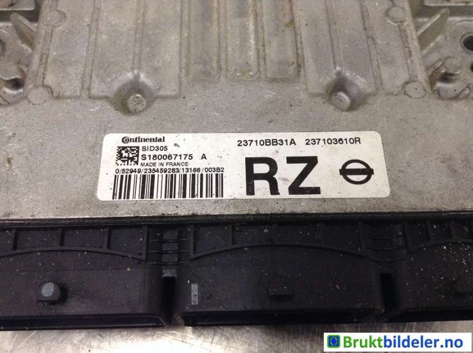 Styreenhet motor til Nissan Qashqai 2010-2014 (Type I, Fase 2) (NISSAN|23710BB31A|S180067175 A|)