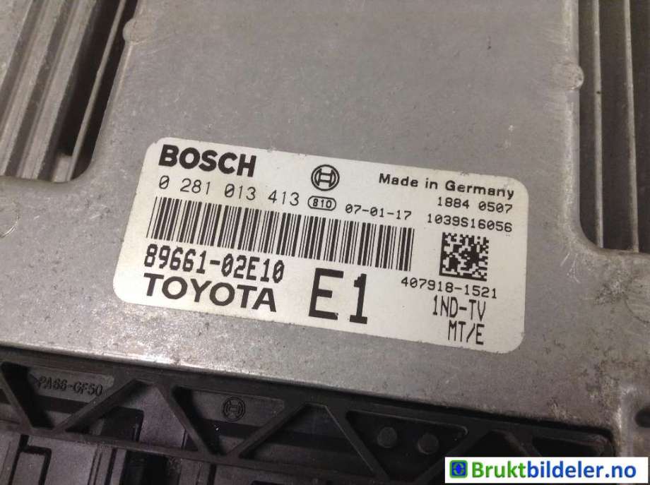 Styreenhet motor til Toyota Corolla 2007-2013  (TOYOTA|89661-02E10|0 281 013 413|)