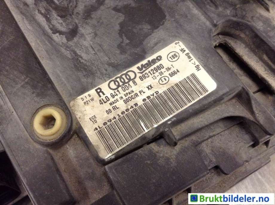 Frontlykt høyre xenon til Audi Q7 2006-2010 (Type I, Fase 1) (AUDI|4L0 941 004 B|89312980|4L0 941 030 B)