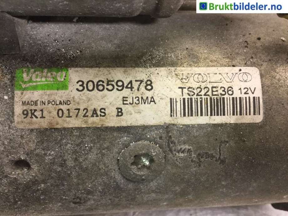 Starter diesel til Volvo V70 2007-2013 (Type III, Fase 1)  (VOLVO|30659478|TS22E36|)