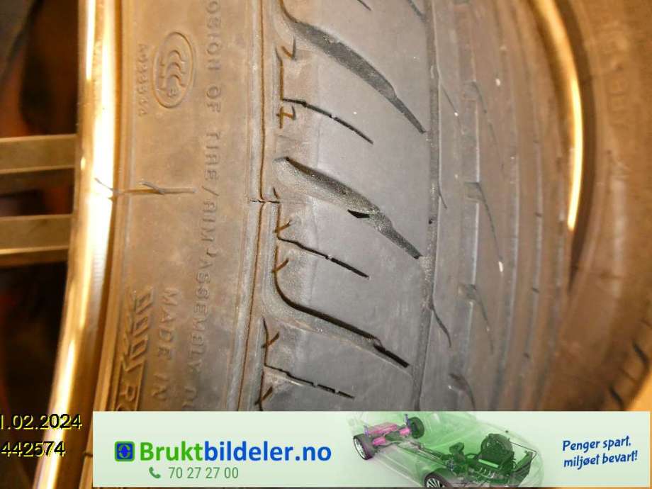 Hjulsett aluminium sommer til VW Golf IV 1998-2003  (VOLKSWAGEN|NANKANG NOBLE SPORT|7JX19 ET38 5X100|)