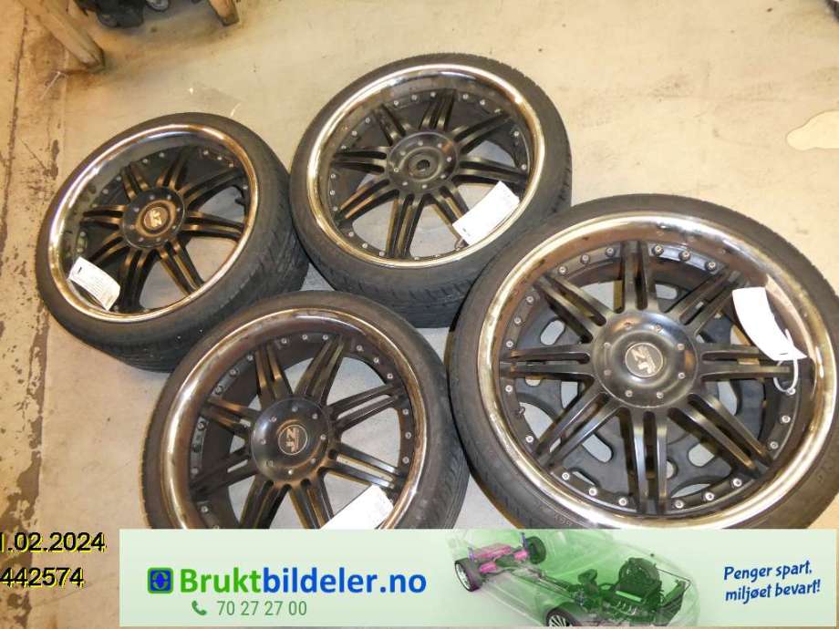 Hjulsett aluminium sommer til VW Golf IV 1998-2003  (VOLKSWAGEN|NANKANG NOBLE SPORT|7JX19 ET38 5X100|)