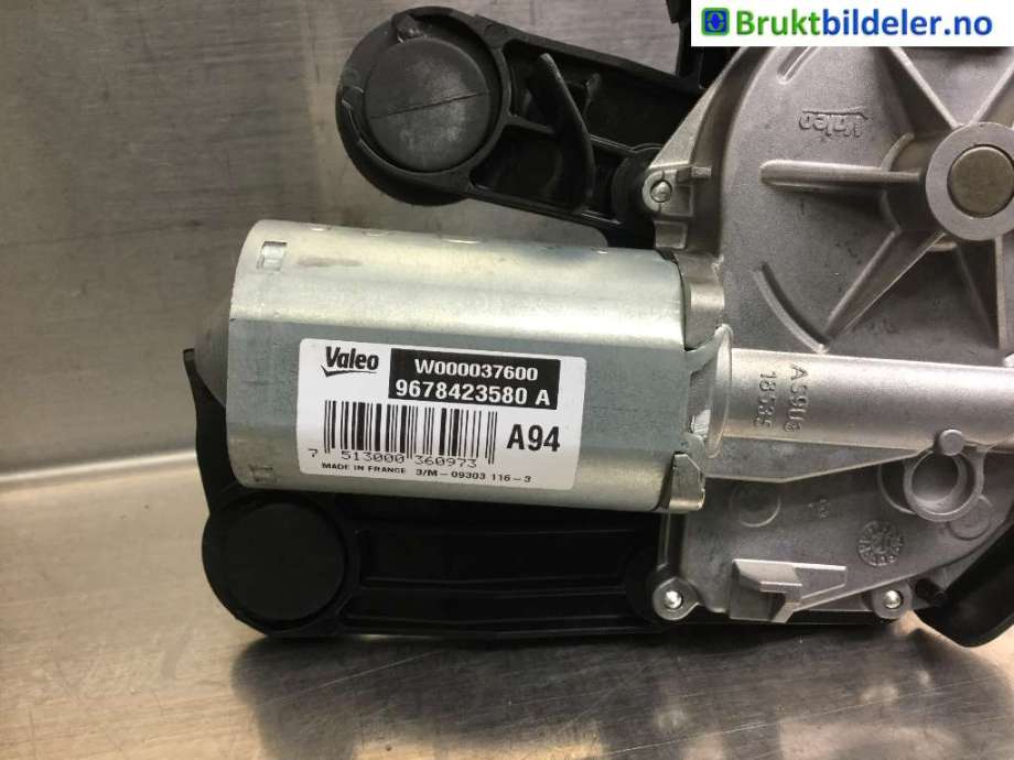 Viskermotor bakrute til Peugeot 2008 2013-2019 (Type I)  (PEUGEOT|9678423580 A|)