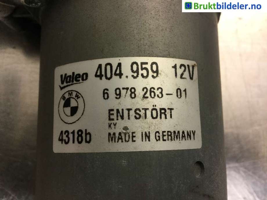 Viskermotor frontrute til BMW 3-Serie 2005-2011 (E90/E91/E92/E93) (E90/E91/E92/E93) (BMW|6 978 263|)