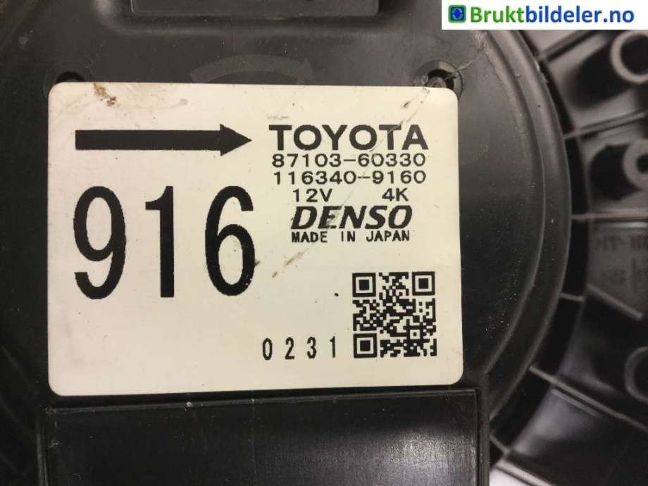 Varmeapparat motor til Toyota Land Cruiser 120 2002-2009  (TOYOTA|87103-60330|)