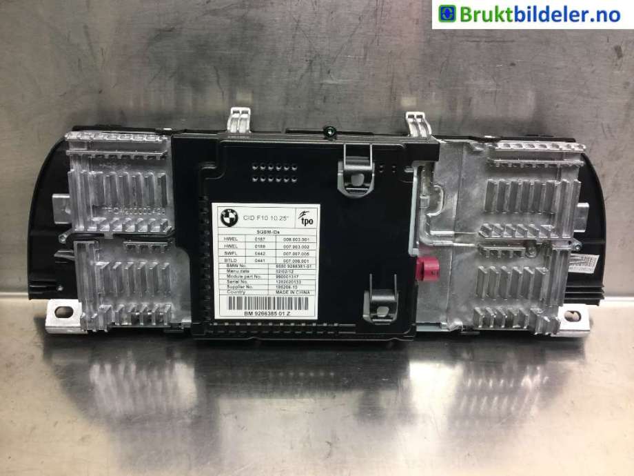 Multimedia display (MCU - Media Controller Unit) til BMW 5-Serie 2010-2017 (F10/F11) (F10/F11) (BMW|65 50 9 266 381 - 01|)