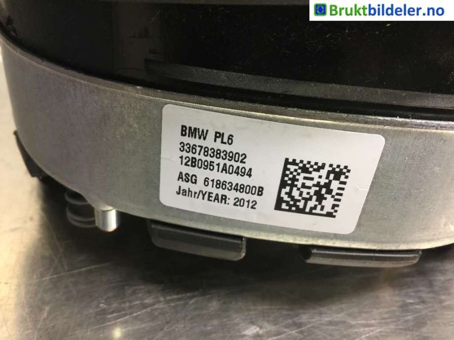 Airbag rattpute til BMW 5-Serie 2010-2017 (F10/F11) (F10/F11) (BMW|33 67 8 383 902|)