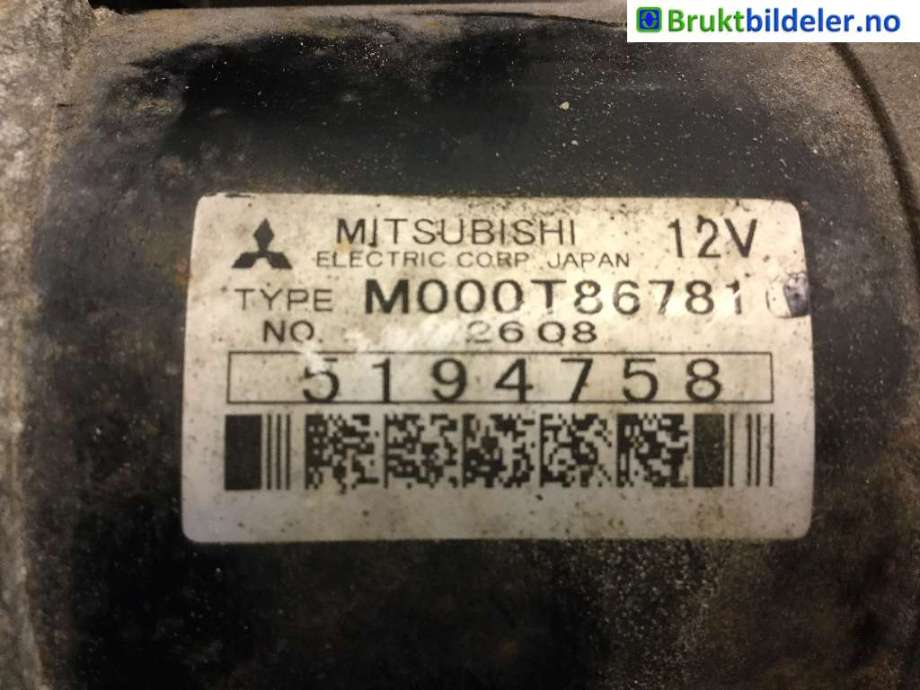 Starter til Saab 9-5 2001-2005 (Type I, Fase 2)  (SAAB|M000T86781|5194758|)