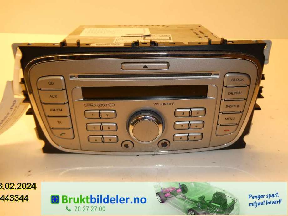 Bilstereo til Ford S-Max, 2006-2010 (Type I, Fase 1)  (FORD|8M5T-18C815-AB)