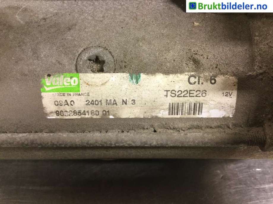 Starter diesel til Peugeot Partner 2008-2015 (Type II, Fase 1)  (PEUGEOT|9662854180-01|)