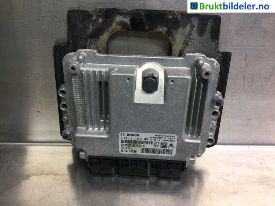 Styreenhet motor til Peugeot Partner 2008-2015 (Type II, Fase 1)  (PEUGEOT|96 648 437 80|0 281 013 872|)