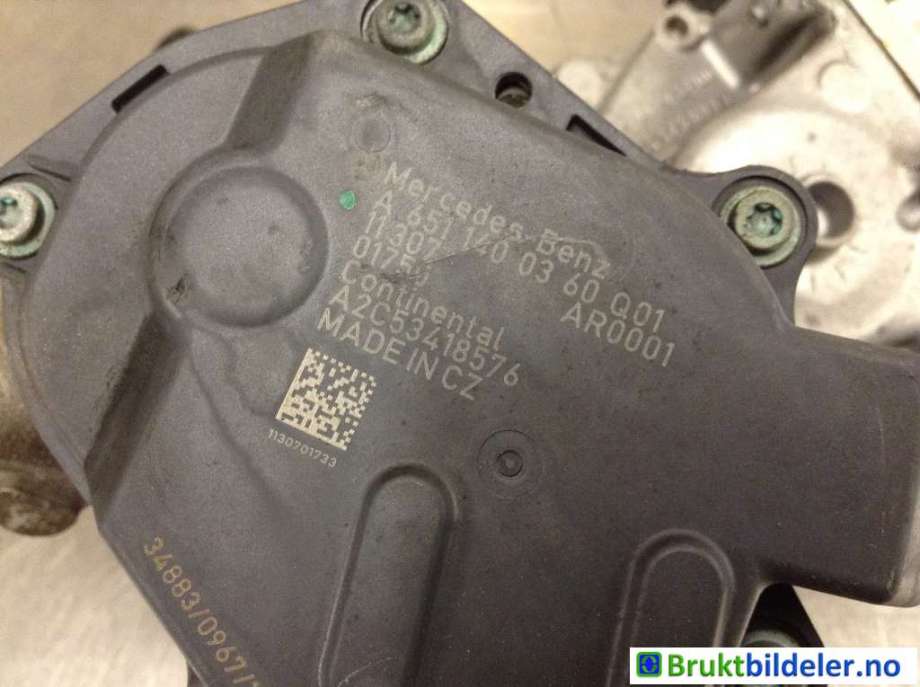 EGR-ventil til Mercedes Vito/Viano 2004-2010 (Fase 1) (W639) (W639) (A 651 140 03 60|A2C53418576|A 651 142 00 67)