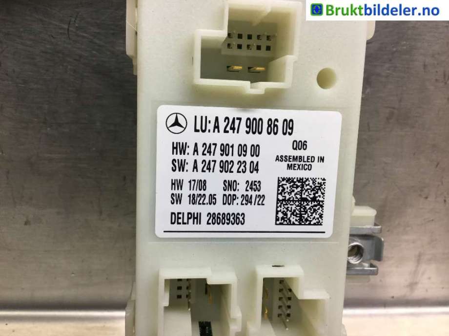 Styreenhet elektrisk bakluke til Mercedes EQA 2021-->>  (A 247 900 86 09|)