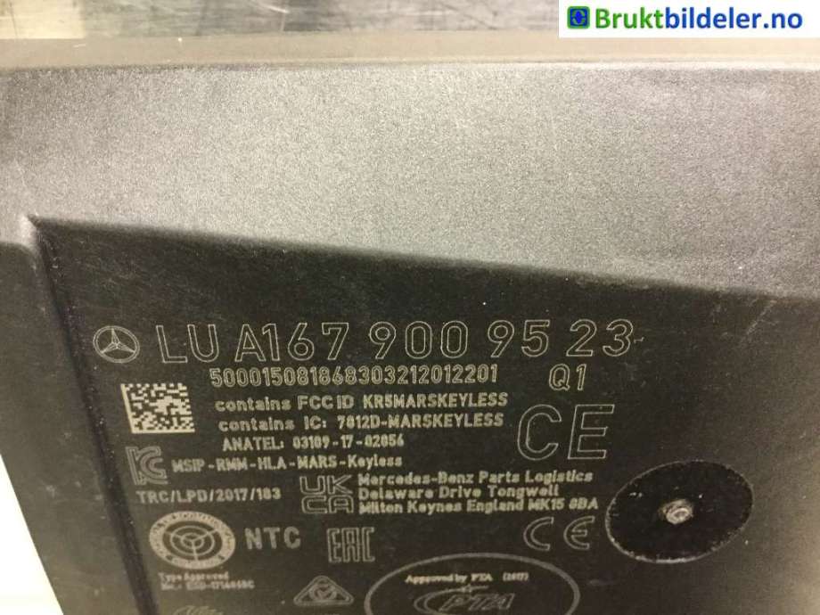 Styreenhet nøkkelfri/keyless til Mercedes EQA 2021-->>  (A 167 900 95 23|)