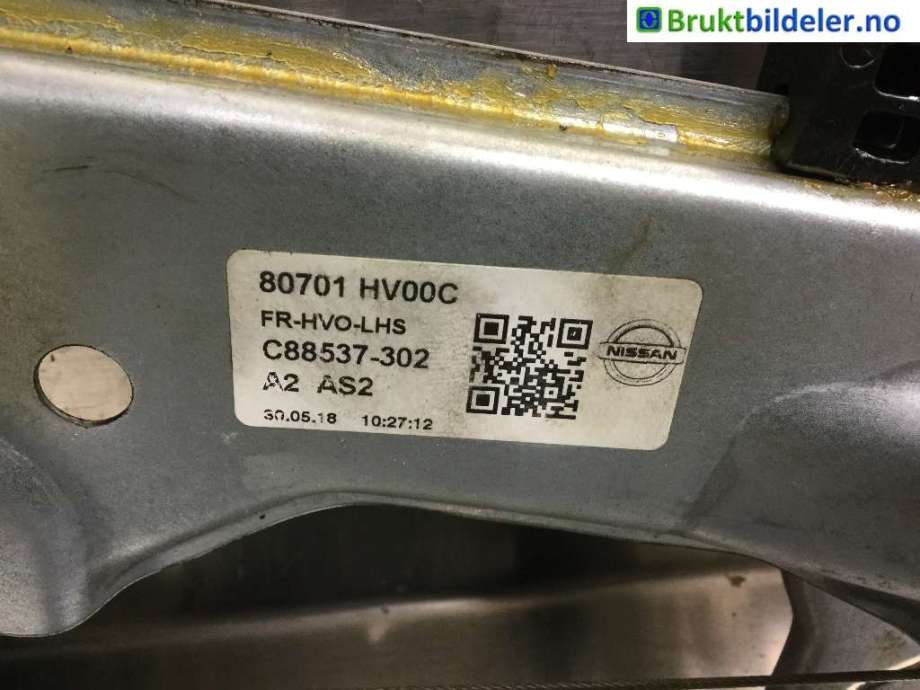 Ruteheis venstre foran til Nissan Qashqai, 2014-2021 (Type II)  (NISSAN|80701 HV00C)