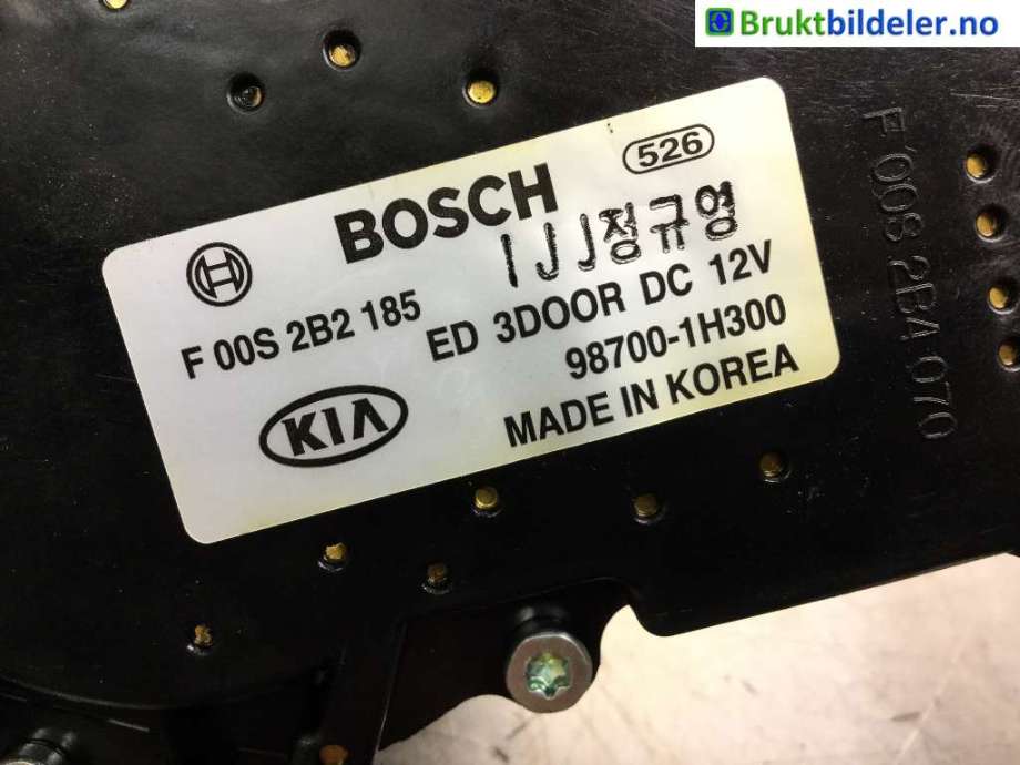 Viskermotor bakrute til Hyundai Ix35 2010-2015  (HYUNDAI|98700-1H300|F 00S 2B2 185|)