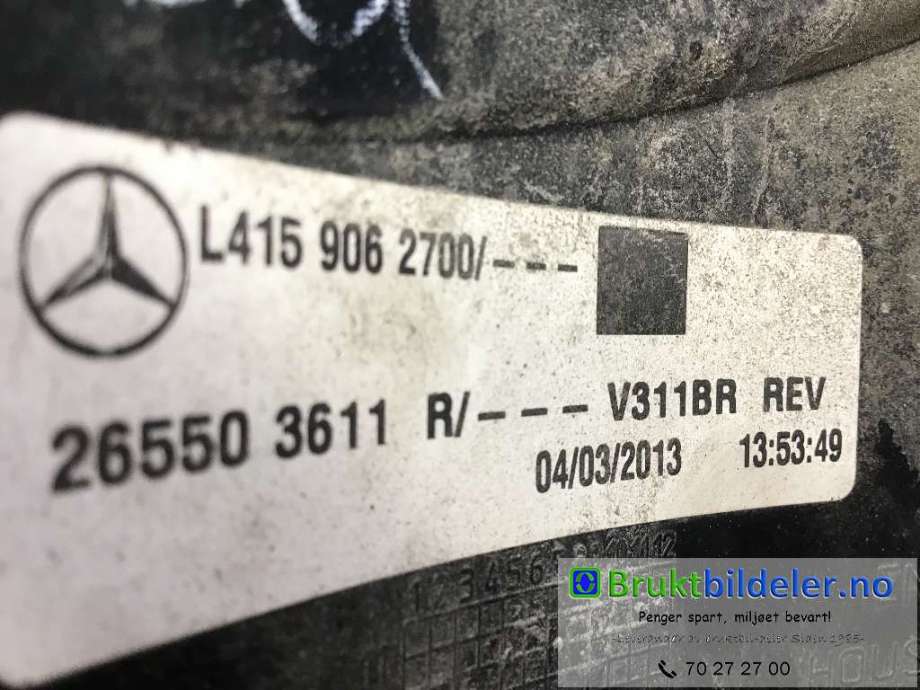 Baklykt høyre til Mercedes Citan 2012-2021 (W415) (W415) (MERCEDES|A 415 906 27 00|26550 3611R/V311BR|)