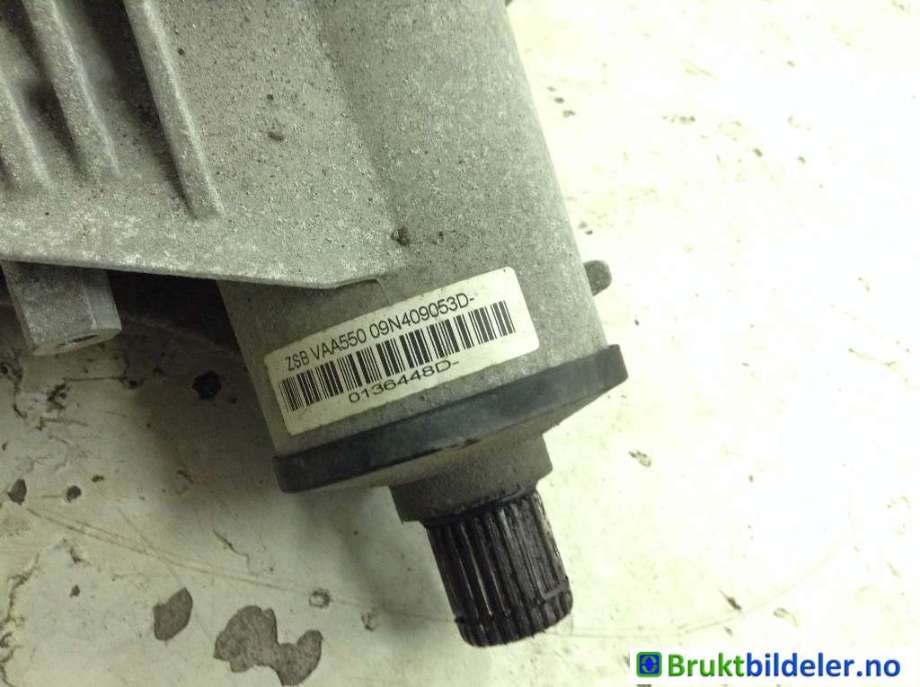 Girkasse 4WD fordelingskasse til VW Transporter / Caravelle 2009-2015 (Fase 2) (T5) (T5) (VOLKSWAGEN|09N 409 053 D|KQK.NEE;MKA;PAQ;PAR|)