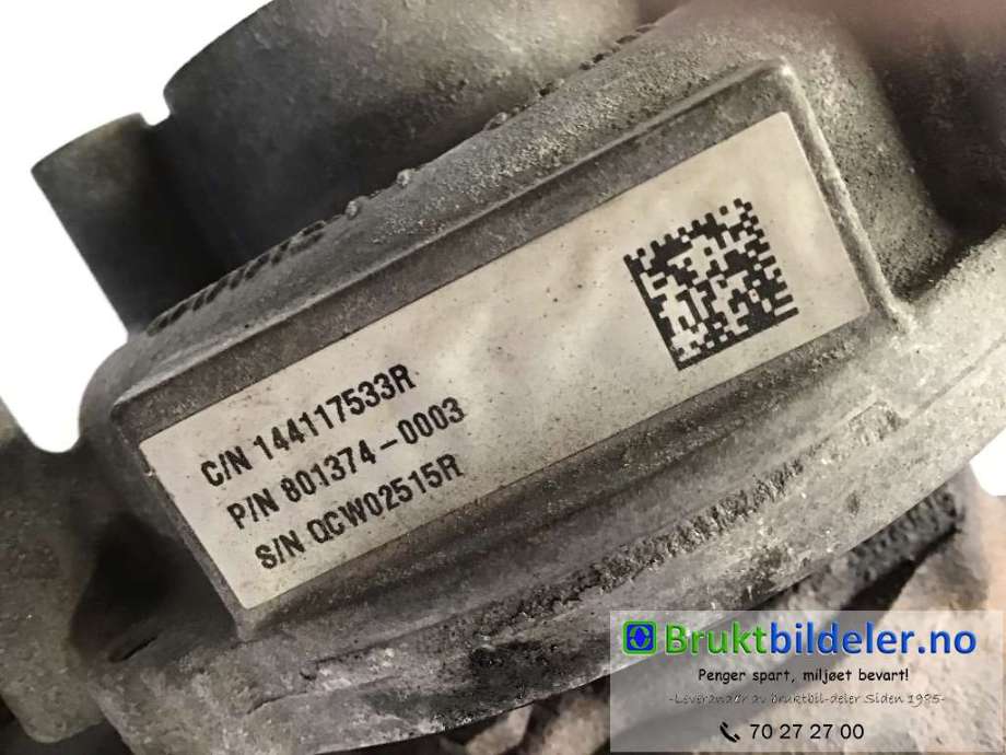 Turbo til Mercedes Citan 2012-2021 (W415) (W415) (MERCEDES|144117533R|GT124 1J0SZ|801374-0003)