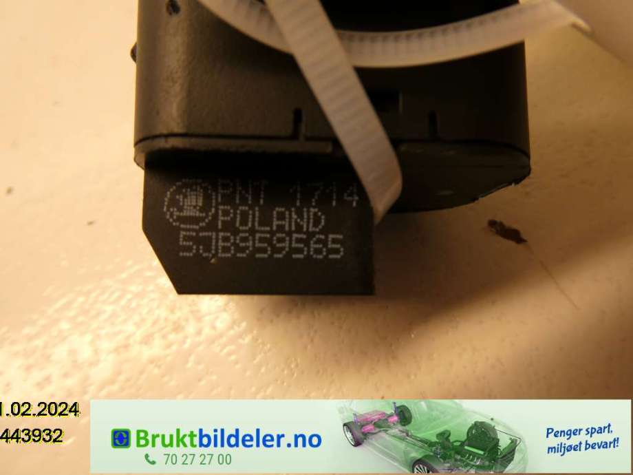 Bryter speil til Škoda Rapid 2012-2019  (SKODA|5JB 959 565|)