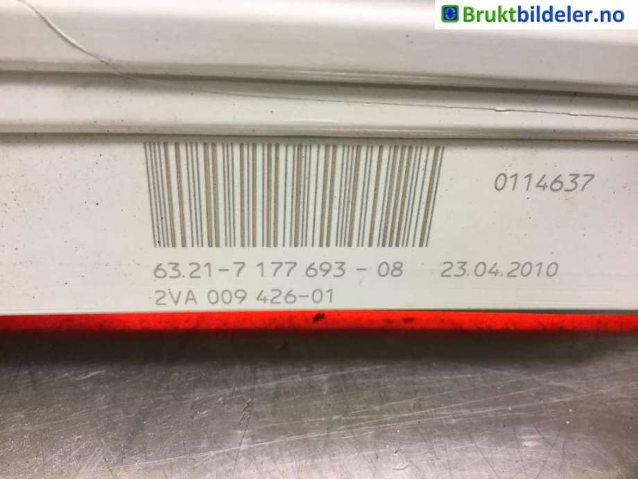 Baklykt venstre til BMW 5-Serie 2003-2010 (E60/E61) (E60/E61) (BMW|63 21 7 177 693|)