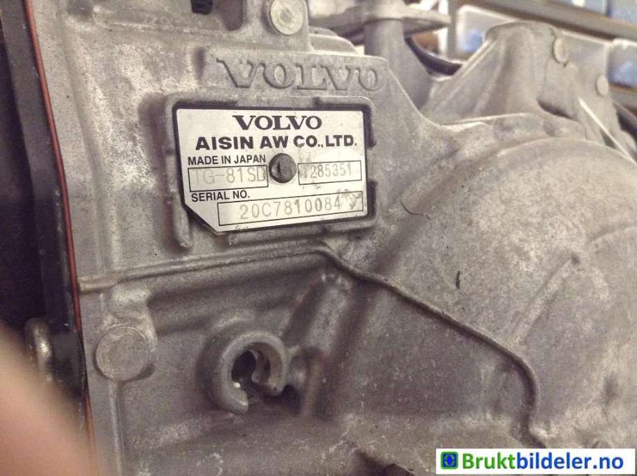Girkasse automat til Volvo XC60 2017-->> (Type II)  (VOLVO|36050868|TG-81SD|20C7810084)